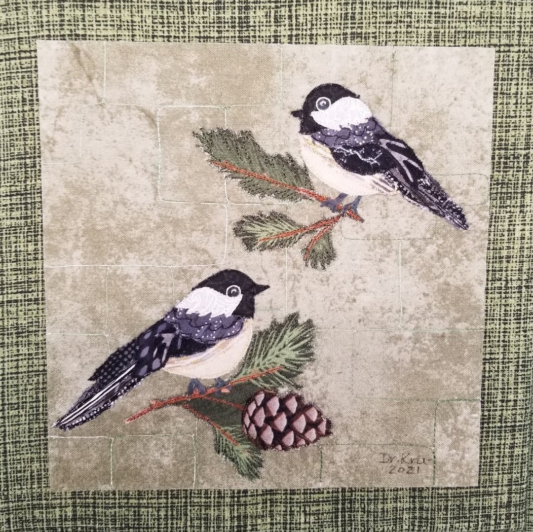 Quilt Magic DIY Chickadee Wall Hanging Kit - 6x6 Inch, No Sewing Required - View #5