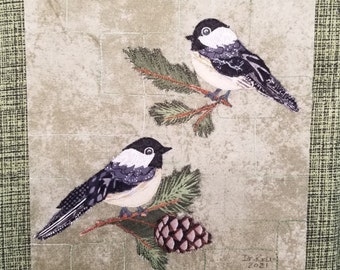 Feathered Friends - Chickadees Art Quilt Kit