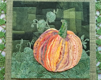 Pumpkin 5"x5" Art Quilt Kit (One)