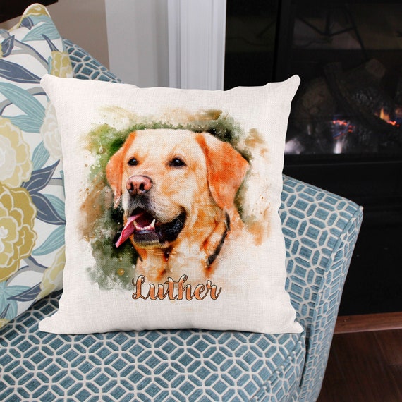 Etsy custom dog deals pillow