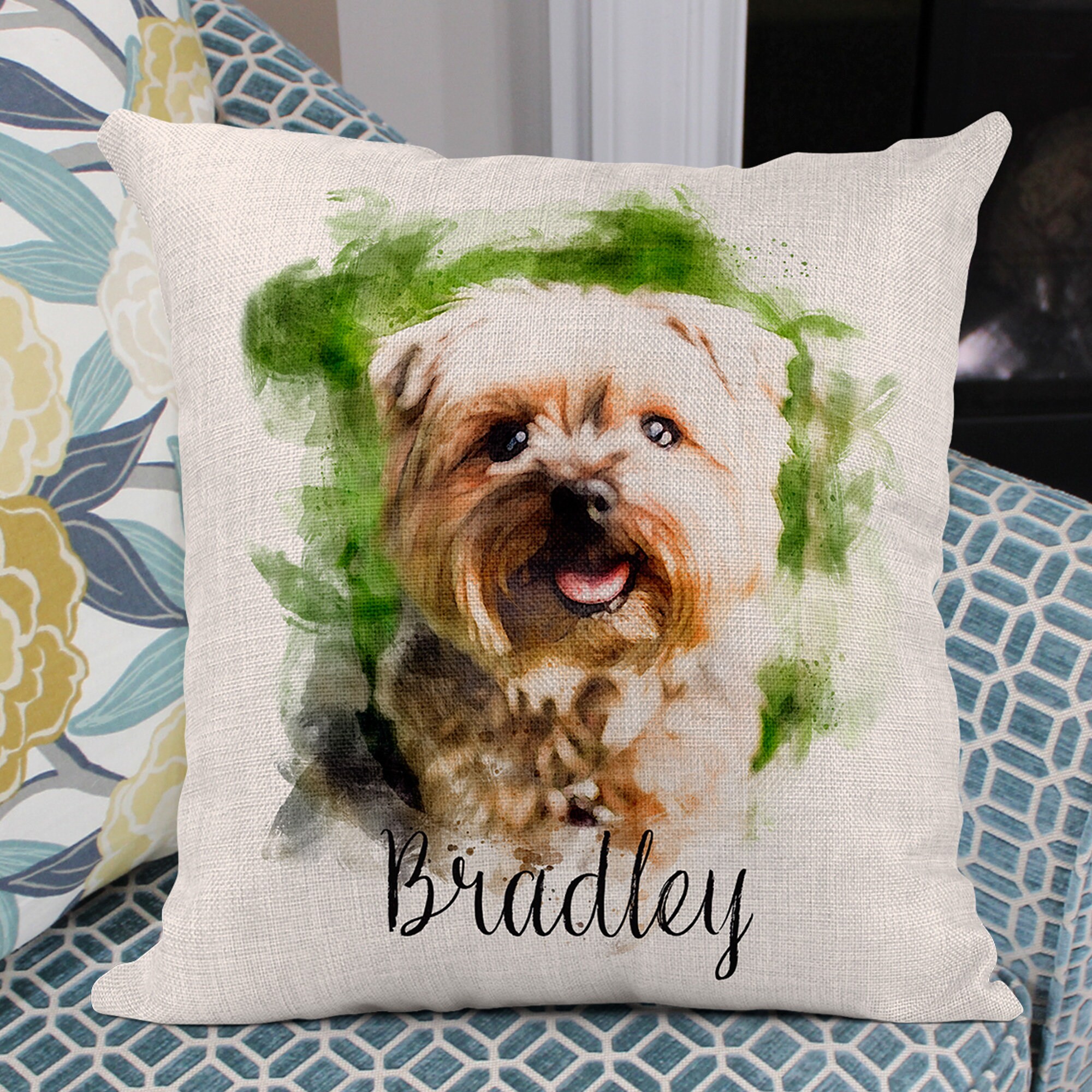Custom Dog Pillow Custom Pet Pillow Dog Memorial Pillow Etsy UK
