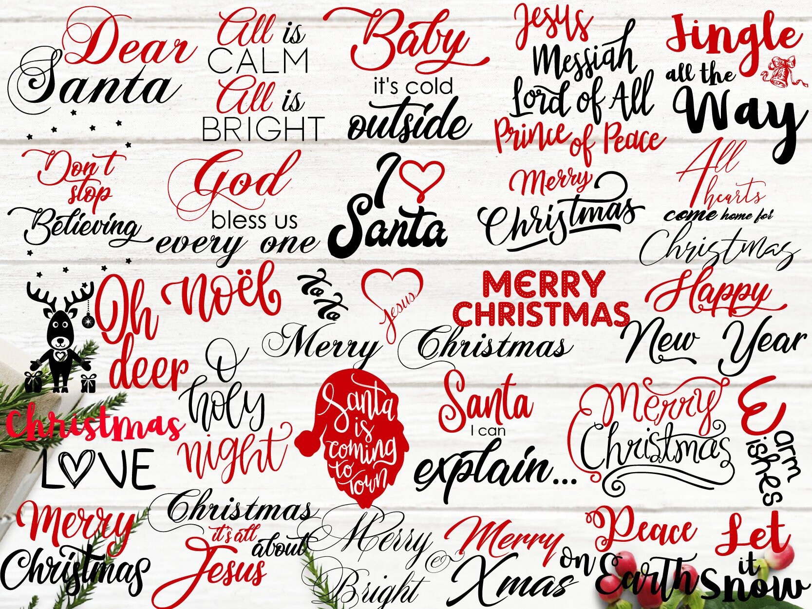 Download Christmas SVG bundle Cricut svg files Merry christmas svg ...