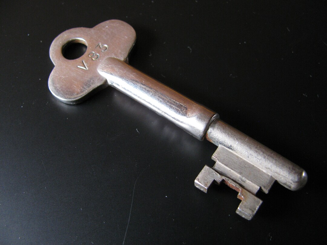 Vintage Big Skeleton Key Door Lock 31/2''/collection Etsy