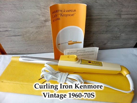 Vintage Yellow Curling Iron, Lady Kenmore Luxury Steam Wand  display picture 2