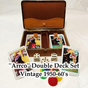 Carte da gioco ARRCO Double Deck - Vintage Retro anni '50-'60