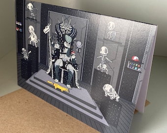 Predator Throne Room Greeting Card