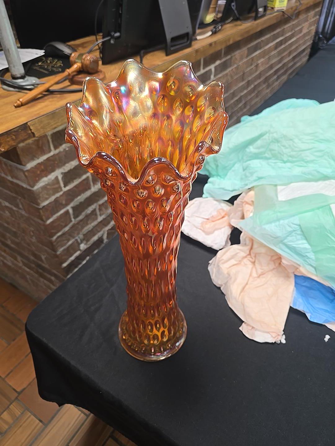 Fenton Marigold Vase - Etsy