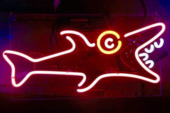 Shark Neon Sign Home Wall Room Decor Custom Neon Sign Man Cave Etsy