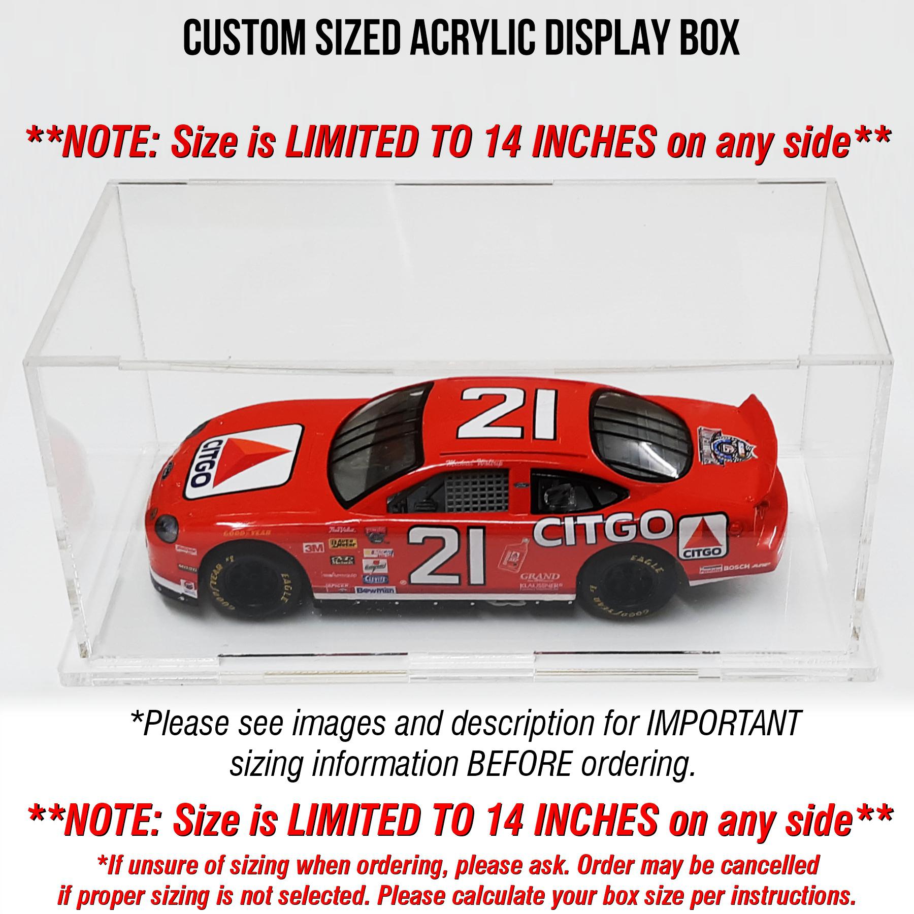 Custom Sized Acrylic Display Box, Award display, Memorabilia acrylic display, acrylic display case, acrylic showcase box, collector's box