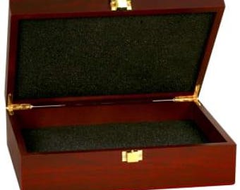 Rosewood Finish Gift Box - Jewelry Box, Two Sizes, Storage for Mementos, Jewelry, Collectibles