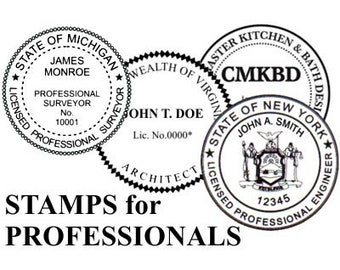 Professional Stamps – Custom Notary Stamps, Engineer Seals, Architect Stamps, Self-Inking State-Compliant & Personalized Stamp