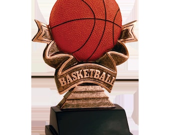 Basketball Ribbon Resin Basketball Star Award Basketball Championship Award Basketball Player Recognition Basketball MVP Award