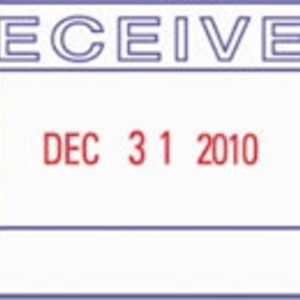 Premade and Pre-Inked Dater Stamp, Non-Customizable, Stock Stamp