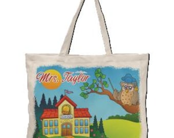 Tote Bag 16" x 20" with 4" Gusset, Polyester Linen, Customizable Travel Tote, Girl's Day Trip Bag, Oversized, Market Shopping