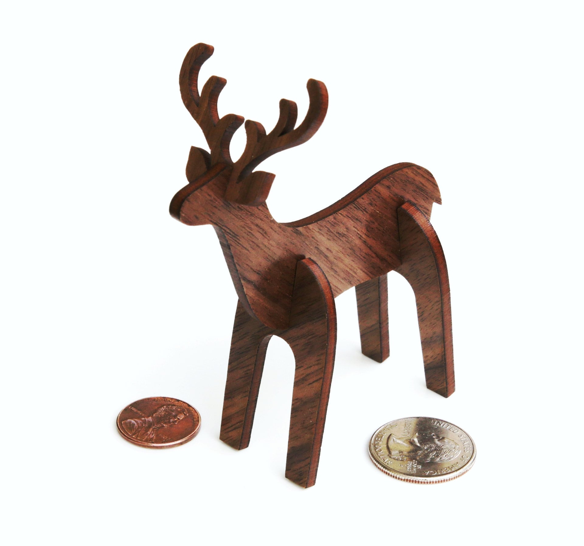 Wooden Reindeer \ Wooden Deer * Christmas Decor \ Wooden Reindeer
