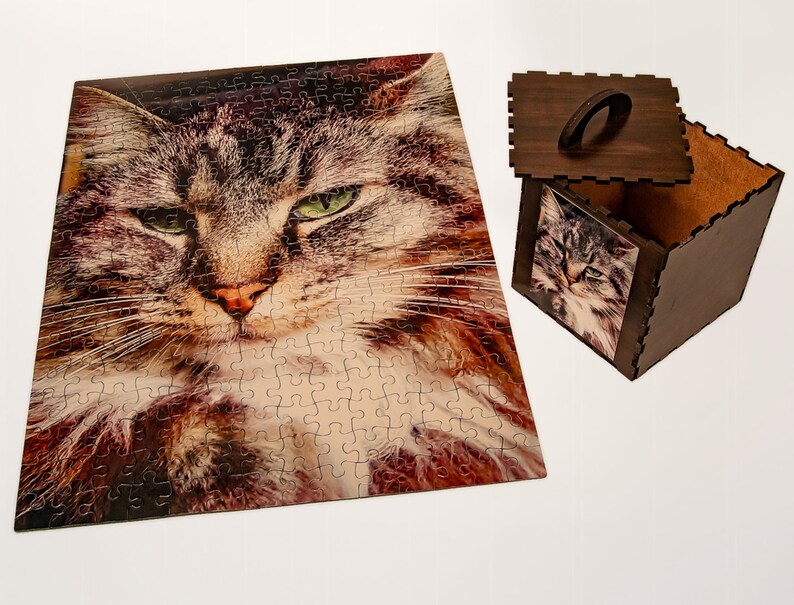 252 Piece Custom Jigsaw Puzzle with Box Etsy