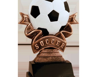 Soccer Ribbon Resin  Soccer Award Soccer Star Award Soccer Championship Award Soccer Player Recognition Soccer MVP Award