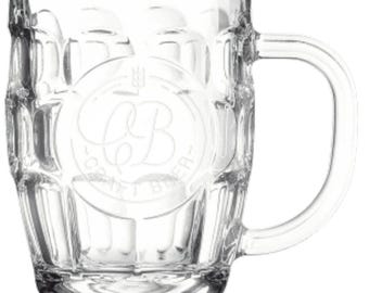 Polar Camel 20 oz. Beer Mug with Handle, Custom Engraved Gift for Beer Drinker