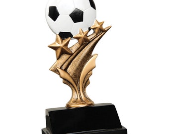 Soccer Tri Star Resin Soccer Award Soccer Star Award Soccer Championship Award Soccer Player Recognition Soccer MVP Award