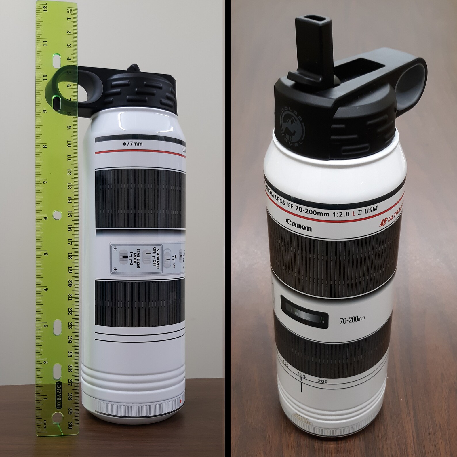 Camera Lens 30oz Stainless Steel Water Bottle Etsy