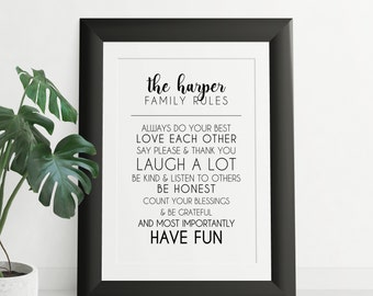 Personalised Play Room Rules Plaque Children Child Home Fun Kids Sign Family