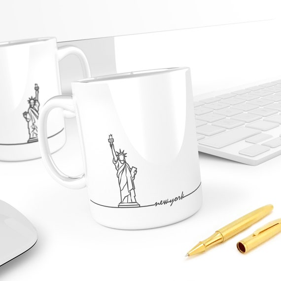 Personalised New York Mug Statue Of Liberty New York Gift Etsy