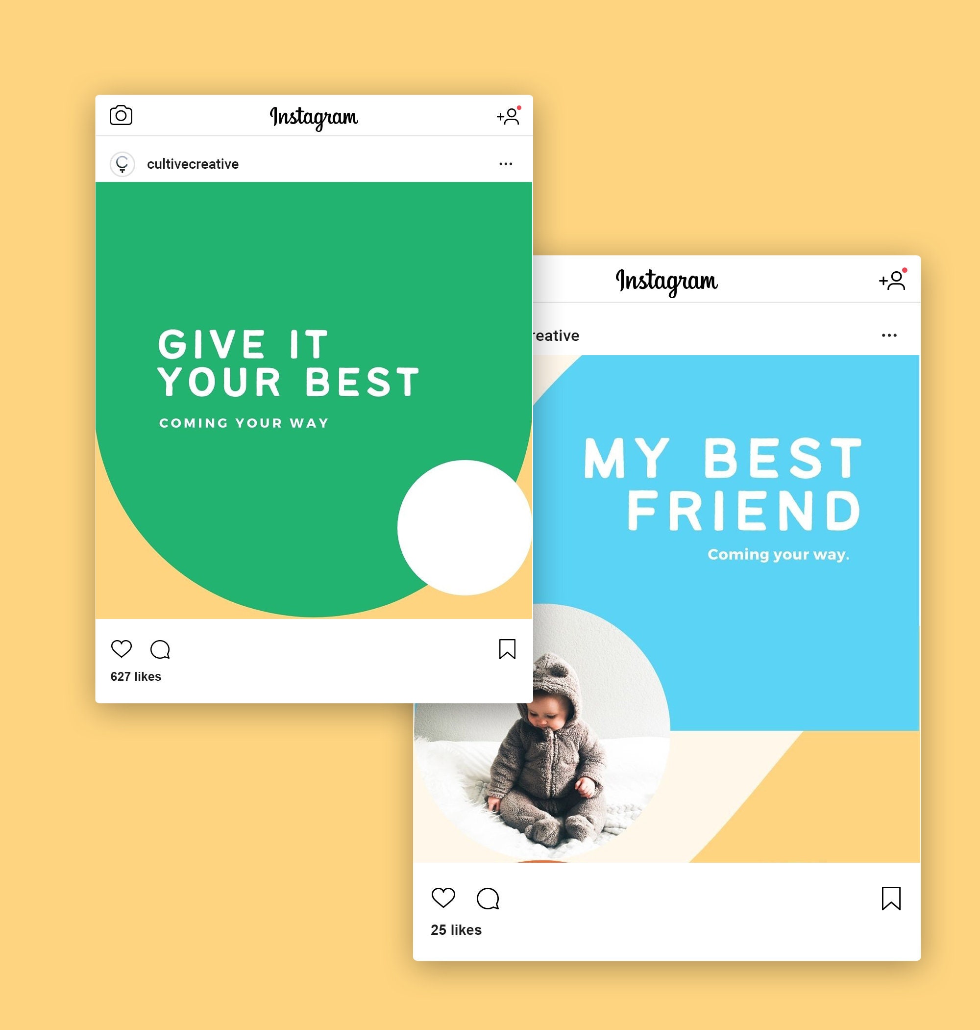 Kids Instagram Puzzle Template for Canva Bright Instagram Etsy