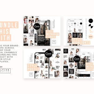 Fashion Instagram Puzzle Template for Canva Instagram - Etsy