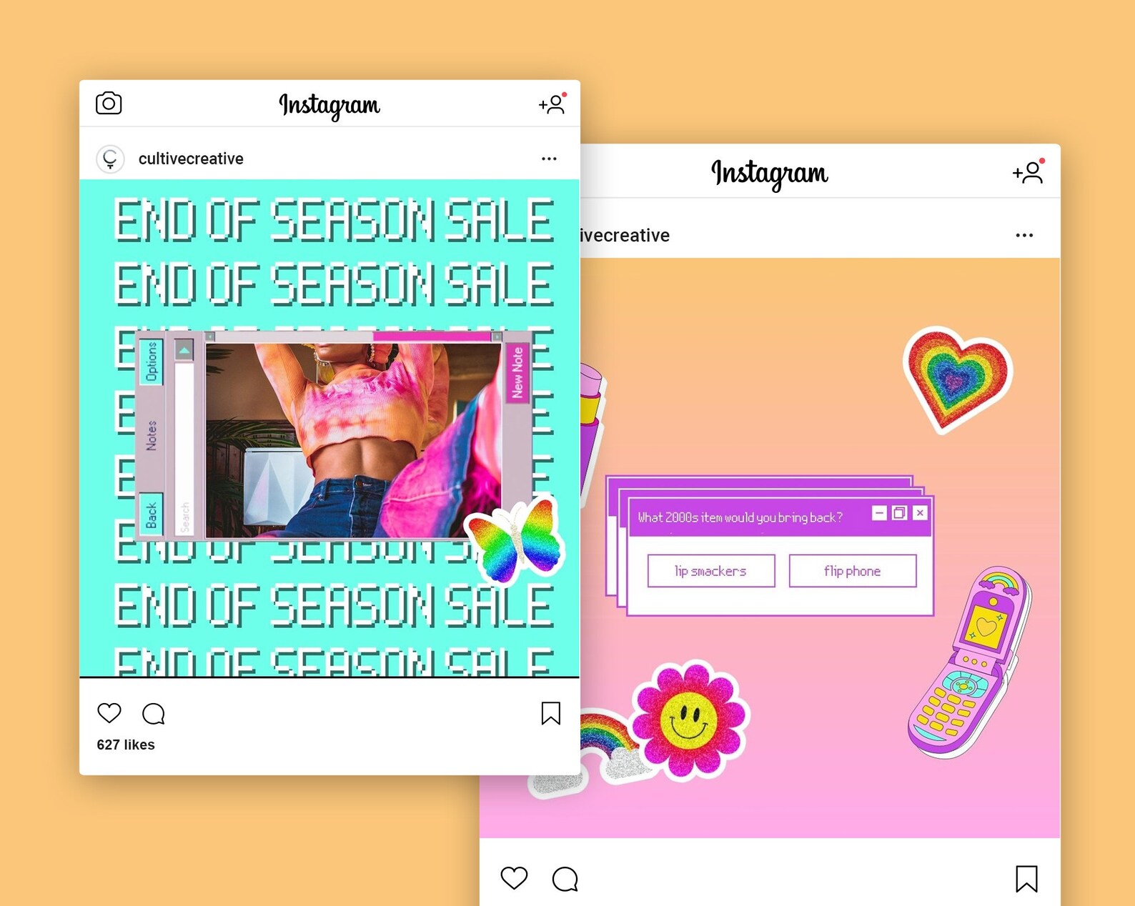 colorful-retro-instagram-puzzle-template-for-canva-90-s-etsy