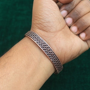 Awesome Copper Wire Wrap Bracelet Jewelry, Fine  Handwork Copper Bracelet, Copper Wire Bangle, Gift For Her, Women Jewelry, Oxidize Polish,