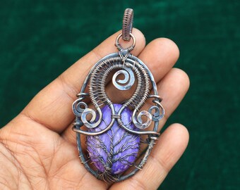 Pendentif Charoite 40 Carats - Pierre Naturelle De Russie - Neuf Avec étiquette