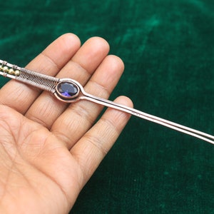 Awesome Amethyst Copper Hair Pin/ Copper Hair Clip/ Copper Hair Jewelry/ Copper Hair Fork/ Amethyst Hair Clip/ Gift For Her/ Hair Jewelry