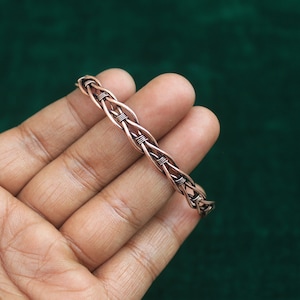 Fabulous Copper Wire Wrap Bracelet Jewelry, Fine  Handwork Copper Bracelet, Copper Wire Bangle, Gift For Her, Women Jewelry, Oxidize Polish,