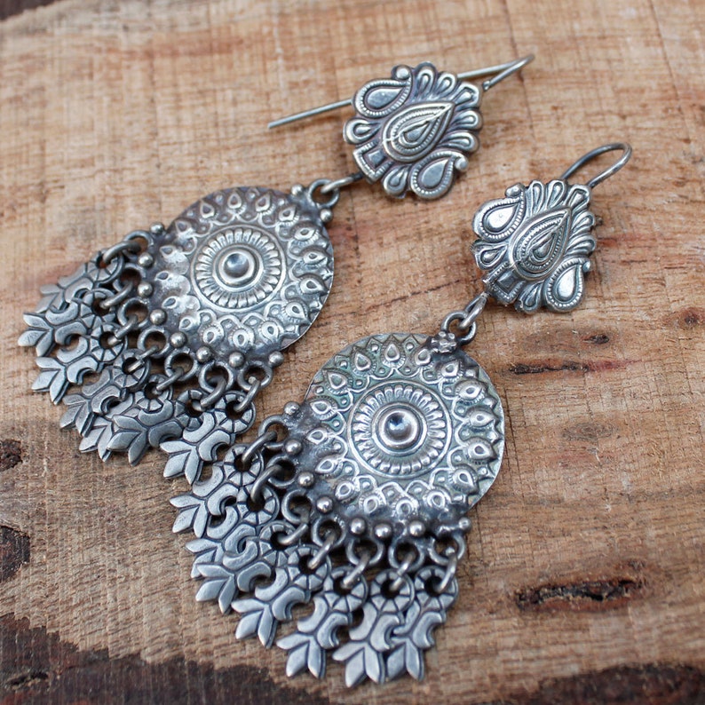 Indian Earrings Jewelry,925 Sterling Silver Earrings,Oxidized,Dangle Earrings,Beautiful Handmade Earrings,Rajasthani Earrings Gift Womens