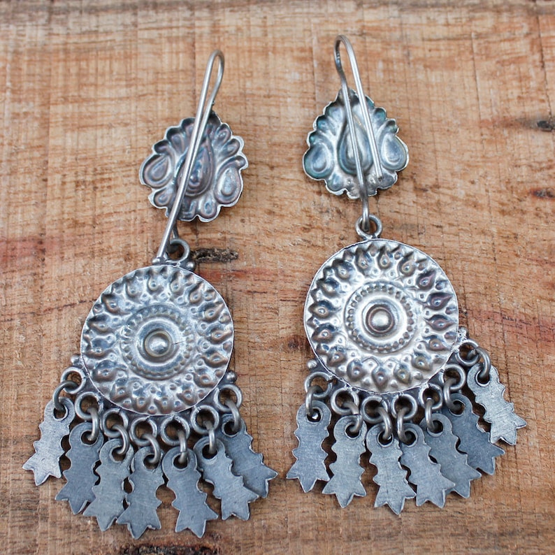 Indian Earrings Jewelry,925 Sterling Silver Earrings,Oxidized,Dangle Earrings,Beautiful Handmade Earrings,Rajasthani Earrings Gift Womens