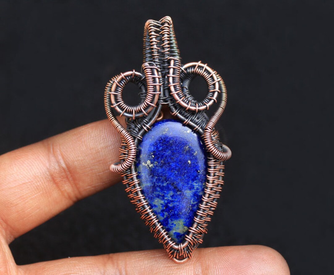 Amazing Designer Pendant Copper Pendant, Lapis Lazuli Gemstone Copper