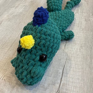 Dino stuffy animal  | crochet Dino snuggler | animal security blanket | amigurumi | baby shower gift | lovey animal | dino stuffed animal