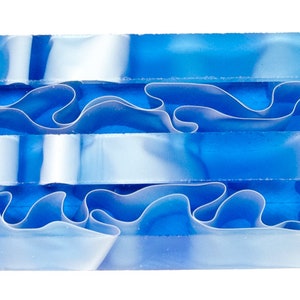 Stylo de peinture diamant, ardoise bleu d'eau, étincelle, tourbillon, perceuse, acrylique, tourné à la main.