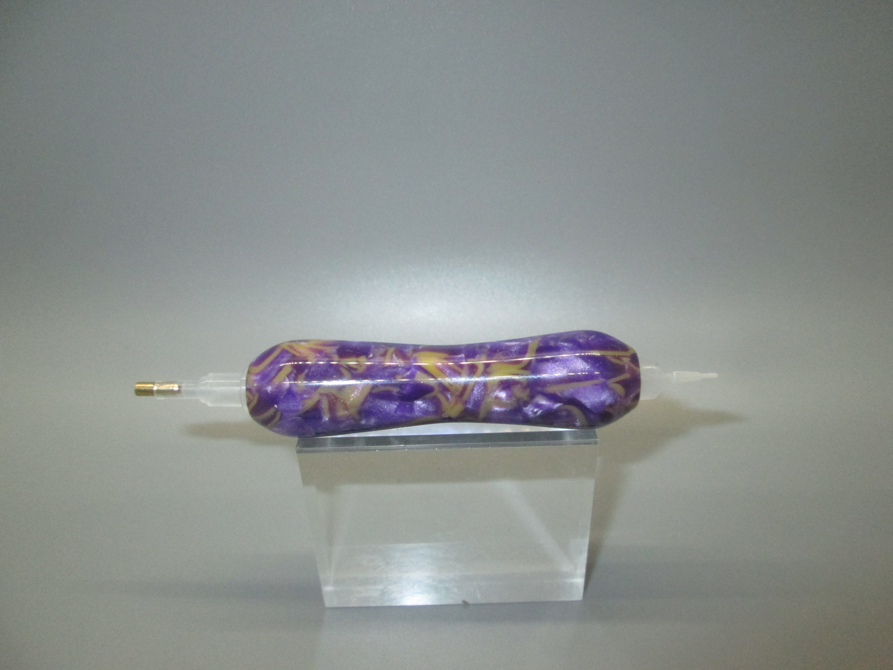 Mini Diamond Painting Pen, Purple, Pink, Gray, Light Teal, Sparkle, Stylus  Pen, Handturned, Acrylic. 