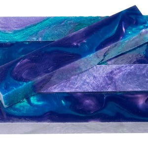 Hand turned, Diamond Painting Pen, Dark Purple, Blue, Sparkle, Swirl, Stylus Pen, Acrylic.