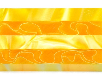 Penna per pittura a diamante, limone, scintillante, vortice, penna per trapano, acrilico, tornita a mano.