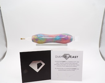 Hand Turned Mini Diamond Painting Pen: Unicorn Poop Swirl Acrylic