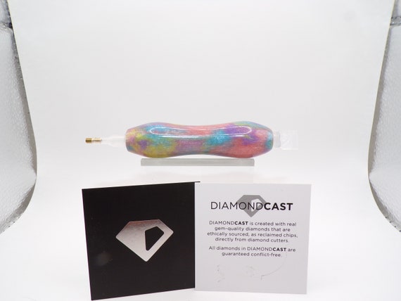 Hand Turned Mini Diamond Painting Pen: Unicorn Poop Swirl Acrylic