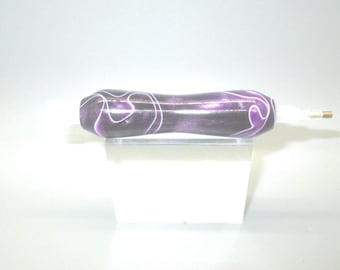 Handturned Acrylic Diamond Painting Pen: Purple Swirl Stylus