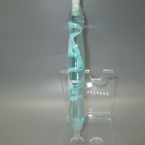 Handturned, Diamond Painting Pen, Mint, Blue, White, Swirl, Cool Mint Water, Stylus Pen, Acrylic.