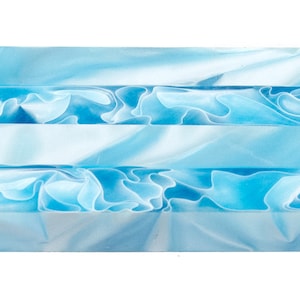 Stylo de peinture diamant, topaze bleue nacrée, étincelle, tourbillon, foret, acrylique, tourné à la main.