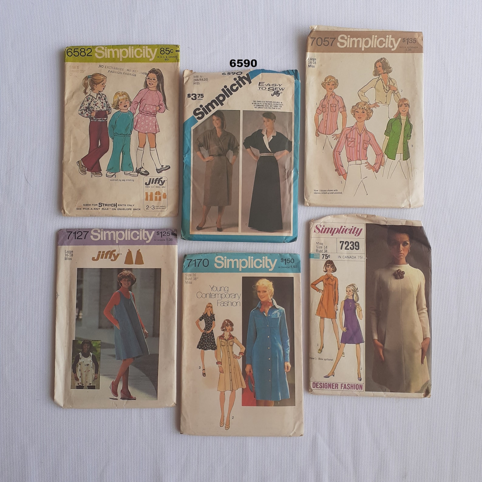 Old Vintage Simplicity Sewing Patterns 60s, 70s, 80s, 90's Retro - Etsy