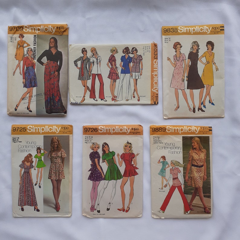 Old Vintage Simplicity Sewing Patterns 60s 70s 80s Retro | Etsy