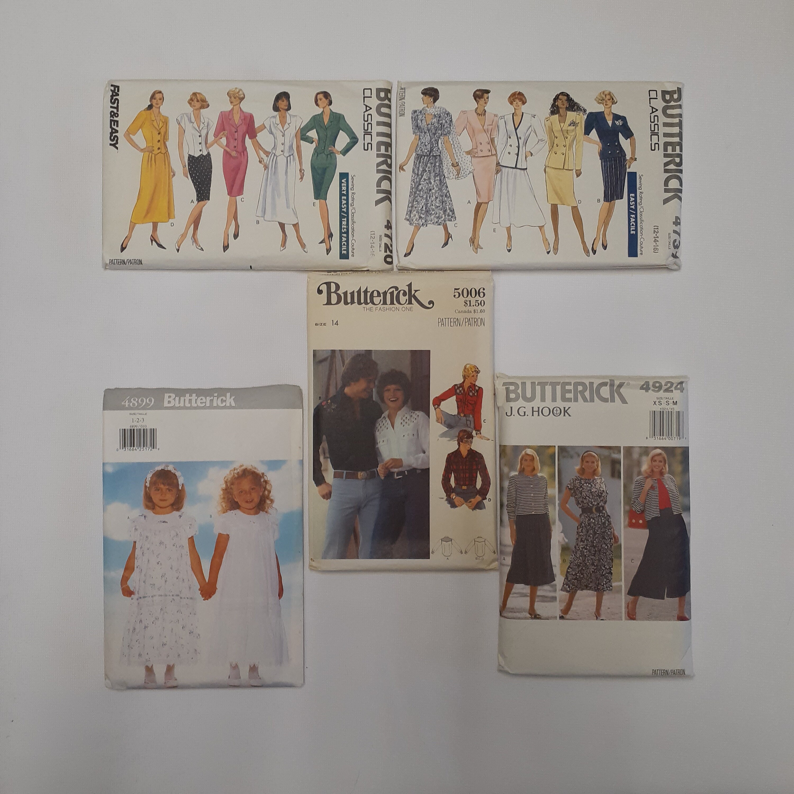 Old Vintage Butterick Sewing Patterns 60s 70s 80s 90s Retro - Etsy