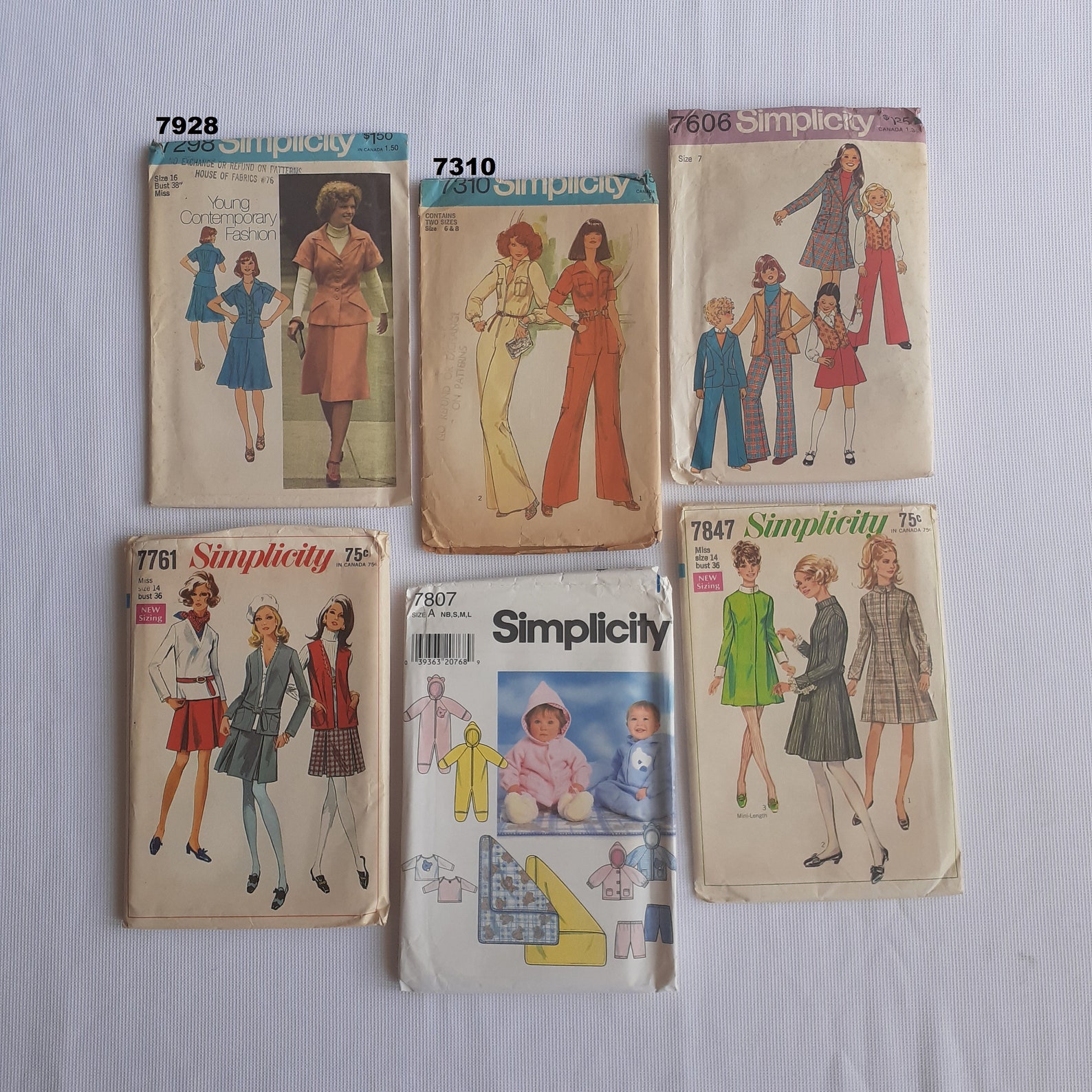 Old Vintage Simplicity Sewing Patterns 60s, 70s, 80s, 90's Retro - Etsy